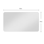 Bathroom Vanity Mirror 70x90CM Wall-Mounted Anti-Fog Waterproof Silver Glass