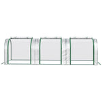Foil Greenhouse Hothouse for Plant Cultivation, 295x100x80cm, Transparent Steel