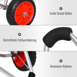 Kayak Cart Foldable, PU Tires, 75 kg, Aluminum