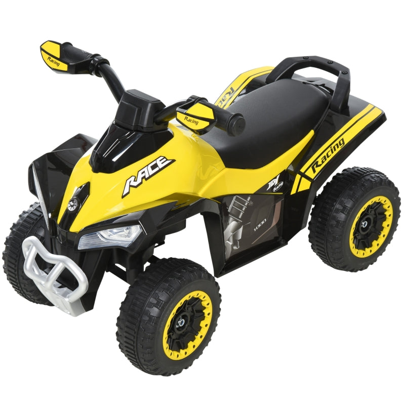 Children's Ride-On Pedal Car with light, music, for 18-36 months, yellow plastic and steel