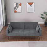Convertible Sofa Bed, Folding Futon Sleeper, Adjustable Backrest, Small Spaces