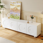 Modern Low TV Cabinet 180.5x38x50cm - White