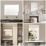 Frameless Wall Mirror, 60x80cm HD Hanging, Copper-Free Glass