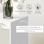 Mobile Wardrobe with Shelf, 4 Swivel Wheels, White