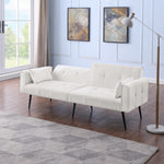 Futon Sofa Bed, Modern 68" Convertible Sleeper Couch, Small Spaces