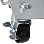 DURHAND Trolley Jack, 2 Pieces, 4 Rollers, Gray
