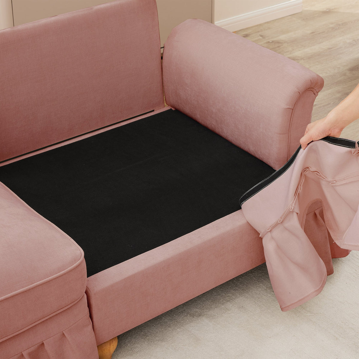 Windsor Stool Chenille - Pink