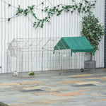 Outdoor Enclosure Playpen with Cover for Guinea Pigs, Steel