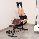 Multi-Weight Bench Adjustable Fitness Incline Abdominal Trainer, Black