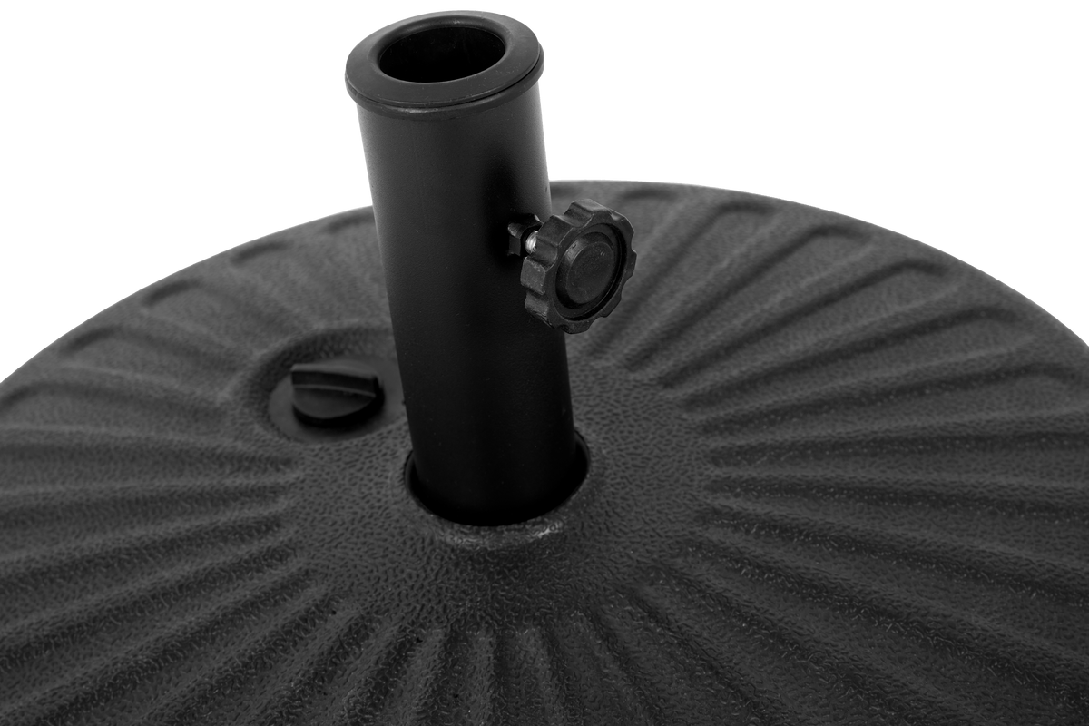 Umbrella Base, Water/Sand Filled Round, Black