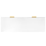 Sideboard, Modern Design Chest of Drawers, Wood, White and Gold