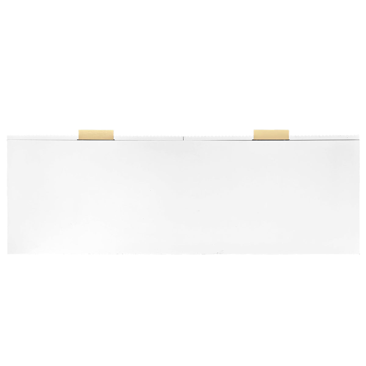 Sideboard, Modern Design Chest of Drawers, Wood, White and Gold