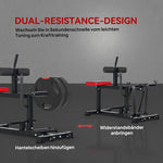 Calf Raise Machine Leg Training Bench with Wheels - Black Steel