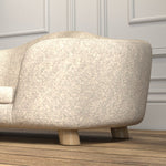 Dog Sofa Plush Cushion Small Pine Cream White