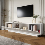 Modern TV Cabinet 4 Doors Wave Design 170x40x45cm