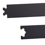 Sliding Door System, Complete Set with Track & Screws, Carbon Steel Black