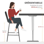 Bar Stools, Set of 2, Footrest, Bistro, Steel Black