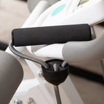 Abdominal Trainer, Adjustable with LCD Display, Steel, White + Gray