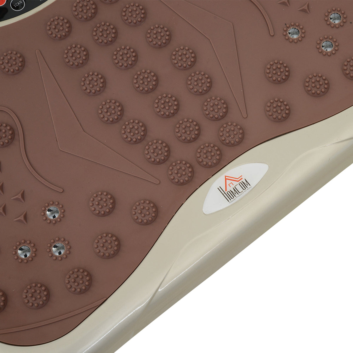 Vibration Plate Fitness Trainer with LED Display, USB Speaker, Training Bands, Remote Control