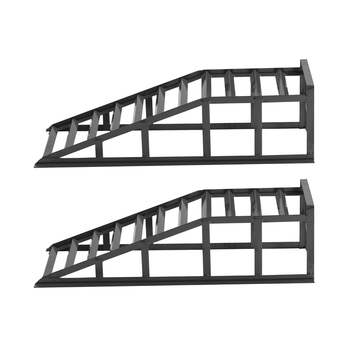 Car Ramps 2000kg Capacity Height-Adjustable Non-Slip Surface Grey
