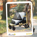 Dog Stroller, Foldable for Large Dogs & Cats, 30 kg, Grey