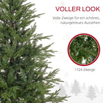 Christmas Tree, 150 cm, Realistic, Quick Assembly, Plastic