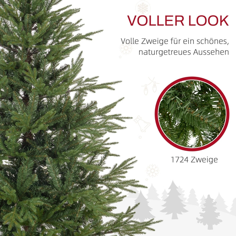 Christmas Tree, 150 cm, Realistic, Quick Assembly, Plastic