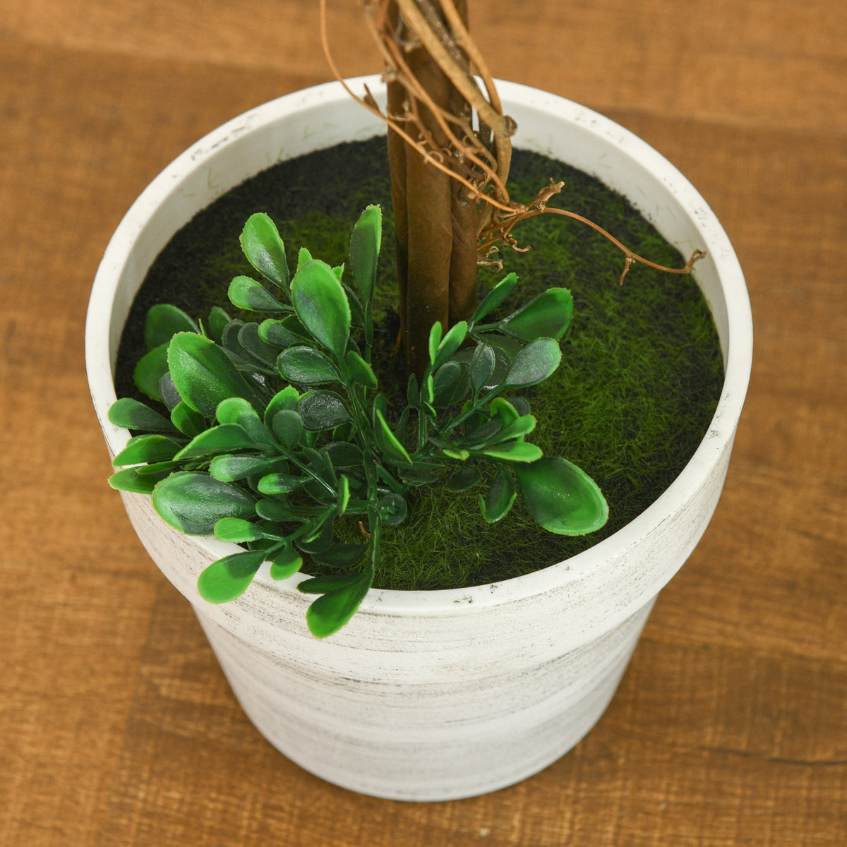 Artificial Boxwood Trees, Set of 2, 60cm, UV-resistant, Green