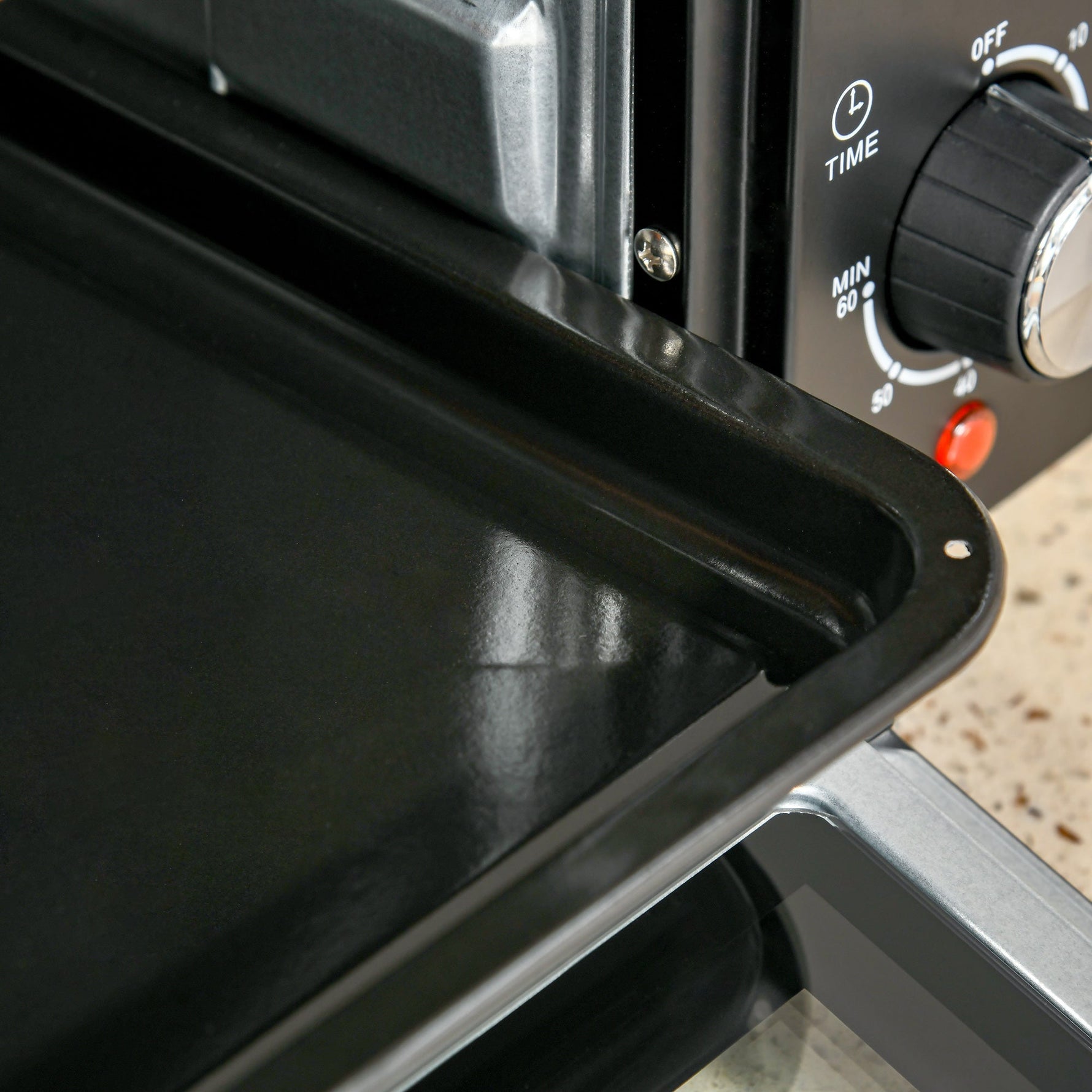 Mini Oven 21L, 3 Cooking Modes, 1400W, Black+Silver