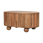 Soba Ball Lid-up Coffee Table, Solid Mango Wood