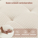 Modular 6-Seater Sofa 308cm Ergonomic Storage Pockets Corduroy, Beige