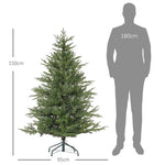 Christmas Tree, 150 cm, Realistic, Quick Assembly, Plastic