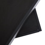 Coffee Table 360° Rotatable with 2 Shelves and Storage, Black