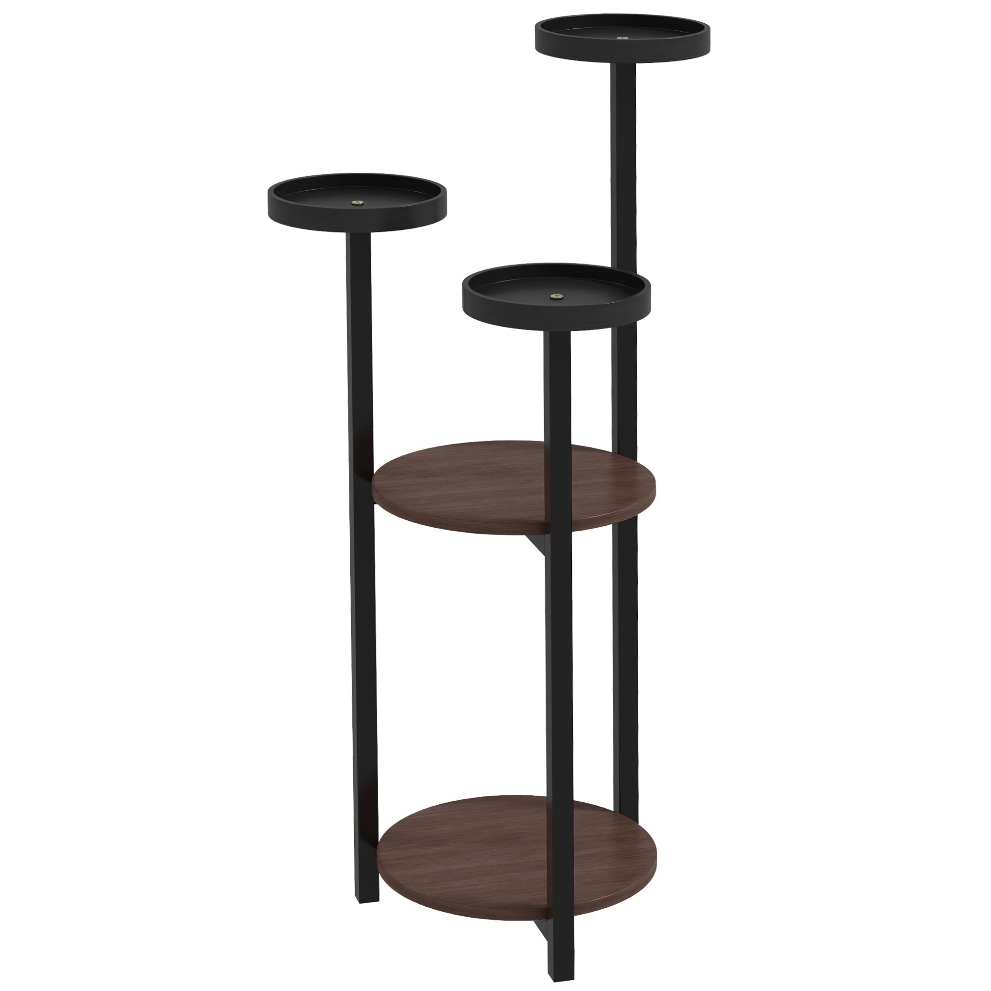 Plant Stand, 5 Levels, Wooden, Brown