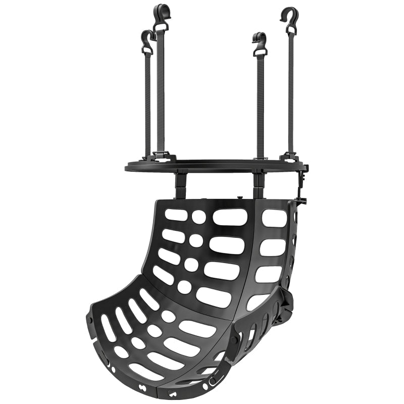 Basketball Rebounder, 360° Rotatable, Retrieval System, Black