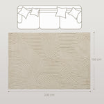 Carpet, Machine-Woven 15mm High Non-Slip, Cream White