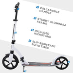 Children's Scooter, Foldable, Height Adjustable, Aluminum White