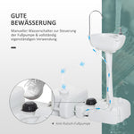 Camping Washbasin 17L Hand Sink Dispenser Outdoor Use, HDPE Light Grey