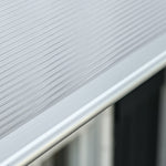 Pent Canopy, Front Door UV Rain Sun Protection, Aluminum Black