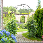 Rose Arch Metal Archway Garden Arch Climbing Plants Black
