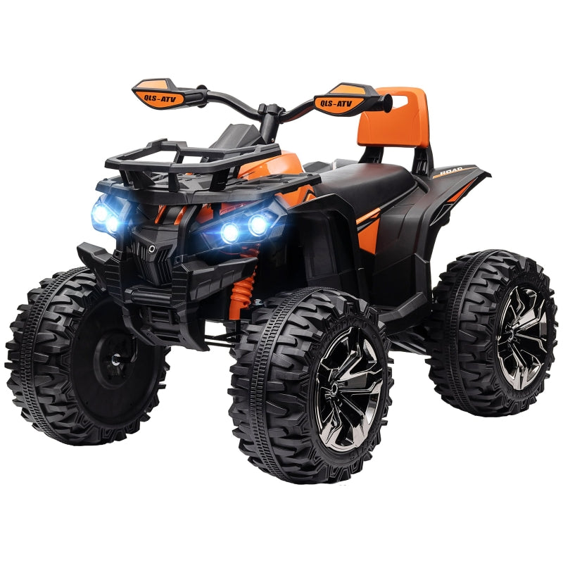 12V Children's Vehicle with MP3 Player and Headlights, Orange