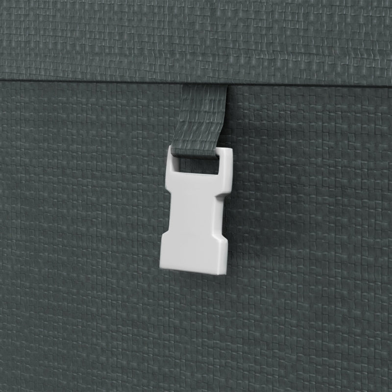 Garden Shed Storage Tent, Robust Weatherproof Steel Frame, Dark Grey