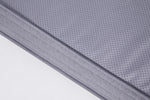 Upholstered Bed 90x200cm with LED & Storage, Linen Grey