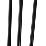 Table Legs, 4 pcs Steel Fork Design, Black