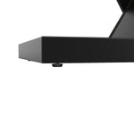 Telescopic Dining Table Extendable 120-160cm Marble Pattern - Black