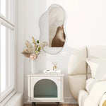 Asymmetrical Wall Mirror 32'' Metal Frame