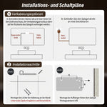 Frameless LED Bathroom Mirror 60x120cm - Anti-Fog Dimmable Glass