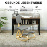 Ergonomic Kneeling Chair, Health Stool for Home Office, Gray