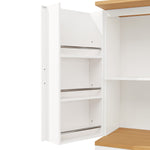 High Kitchen Cabinet 12 Doors & Drawers 80x40x180cm - MDF/Chipboard