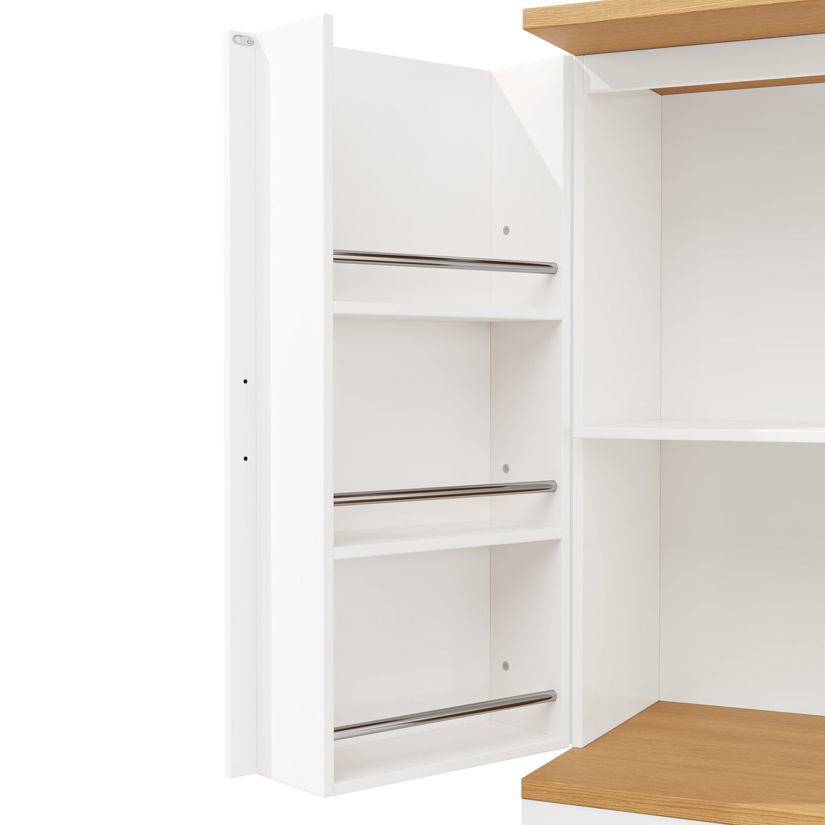 High Kitchen Cabinet 12 Doors & Drawers 80x40x180cm - MDF/Chipboard